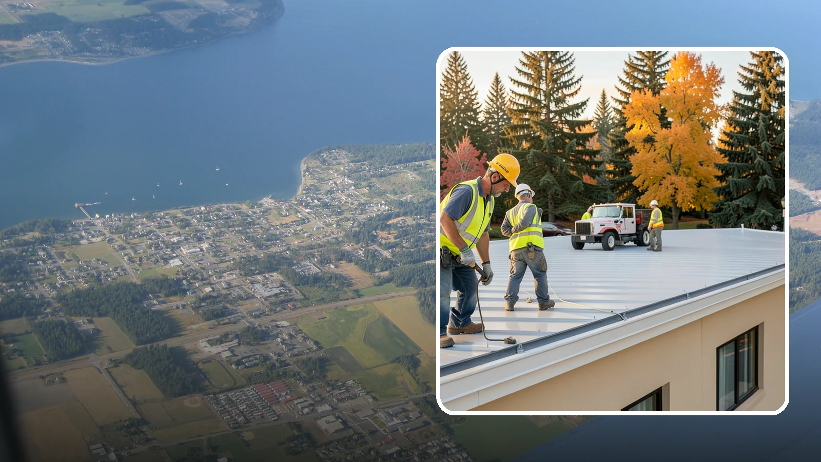 Municipal Roof Inspection in Coupeville, Island County, WA - Document roof condition and remaining service life to guide capital planning and warranty compliance decisions.
