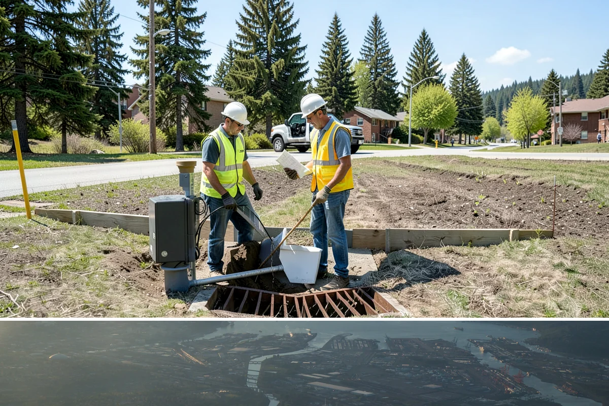Municipal Roof Inspection in Fife, Pierce County, WA - Inspections run year-round, with dry conditions improving access and the accuracy of moisture readings.