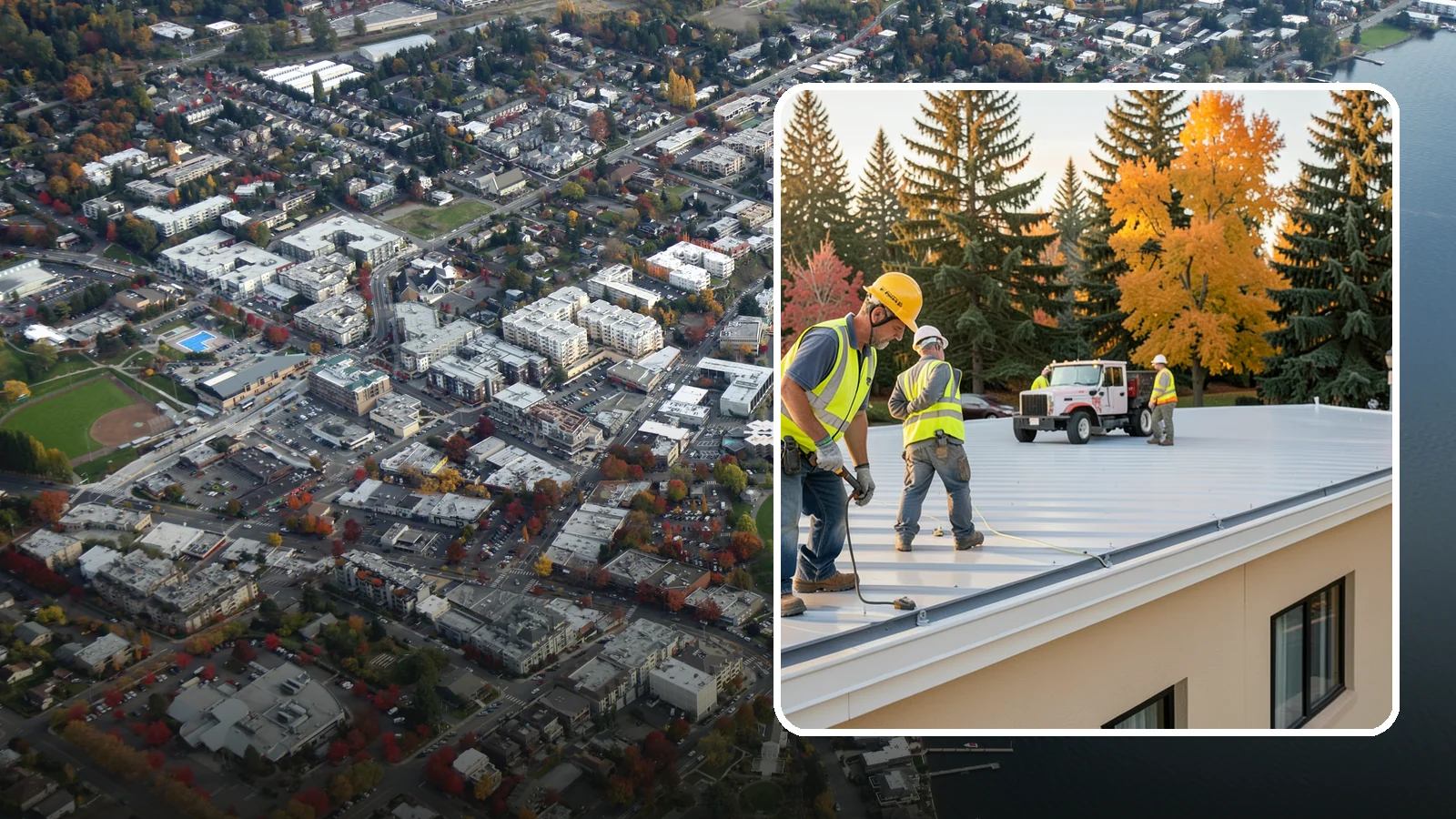 Municipal Roof Inspection in Kirkland, King County, WA - Document roof condition and remaining service life to guide capital planning and warranty compliance decisions.