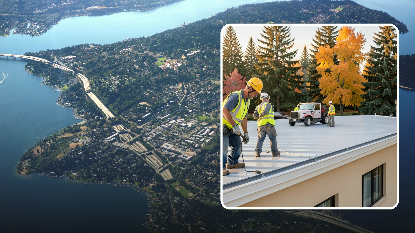 Municipal Roof Inspection in Mercer Island, King County, WA - Document roof condition and remaining service life to guide capital planning and warranty compliance decisions.