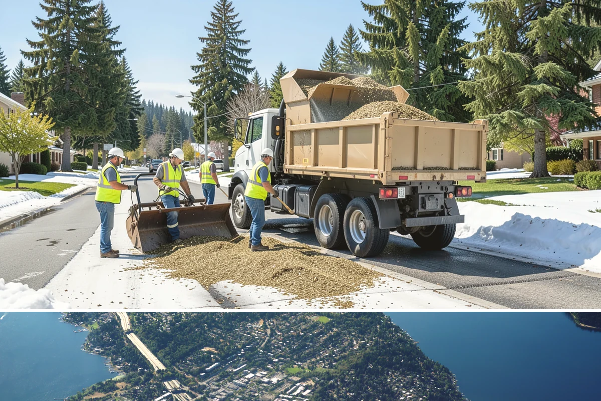 Municipal Roof Inspection in Mercer Island, King County, WA - Inspections run year-round, with dry conditions improving access and the accuracy of moisture readings.