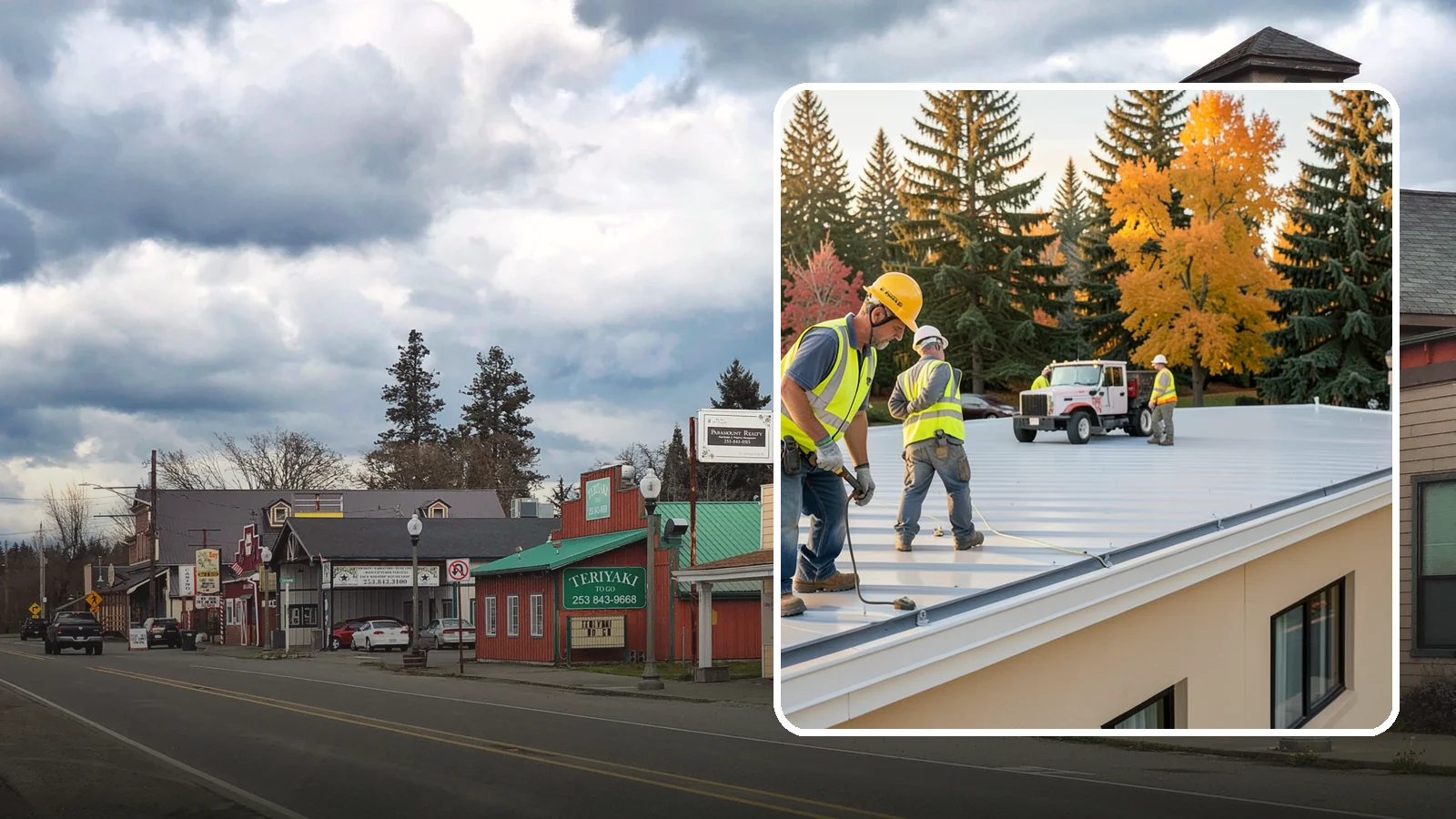 Municipal Roof Inspection in Roy, Pierce County, WA - Document roof condition and remaining service life to guide capital planning and warranty compliance decisions.