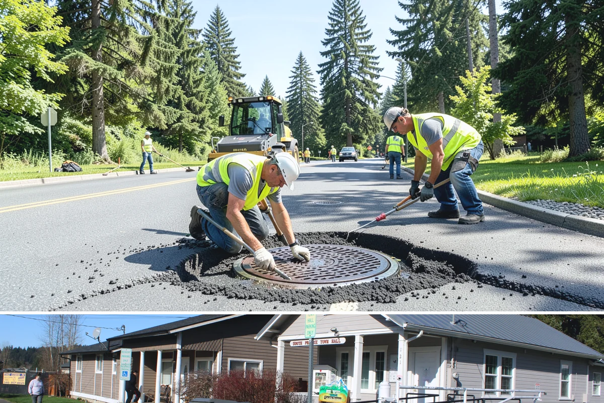 Municipal Roof Inspection in South Prairie, Pierce County, WA - Inspections run year-round, with dry conditions improving access and the accuracy of moisture readings.