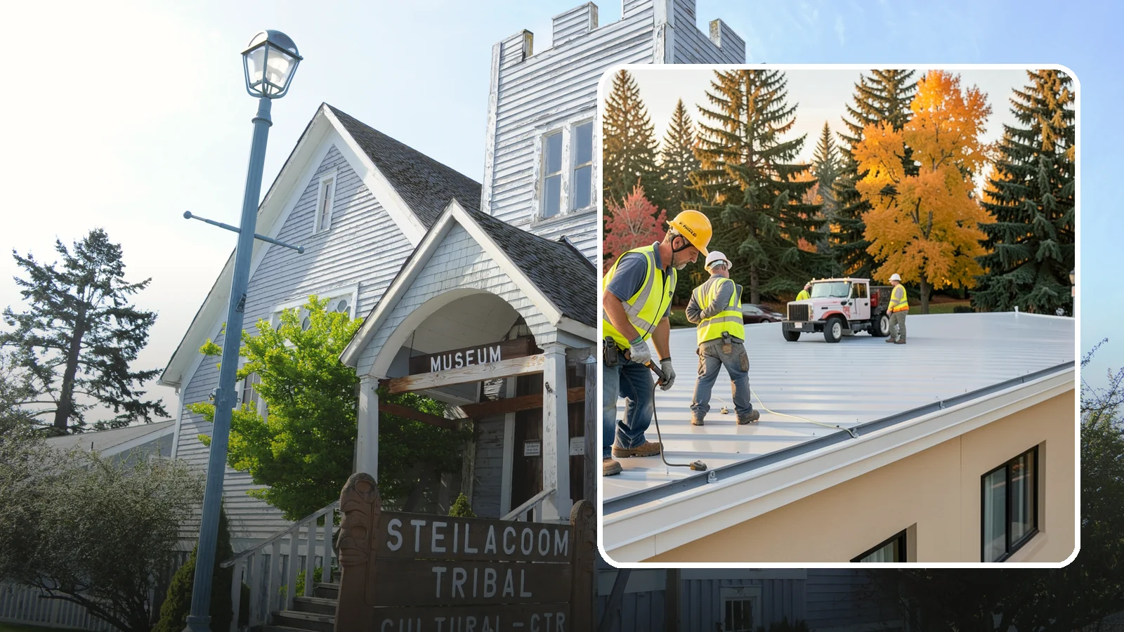 Municipal Roof Inspection in Steilacoom, Pierce County, WA - Document roof condition and remaining service life to guide capital planning and warranty compliance decisions.