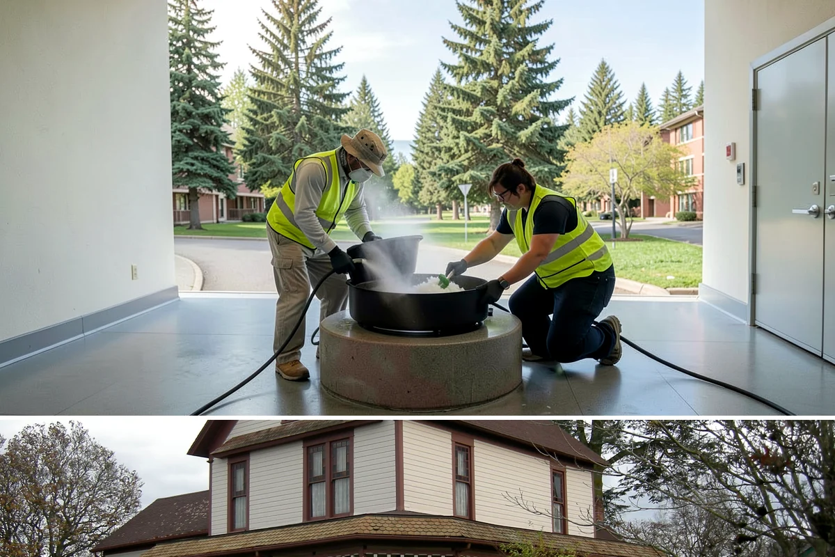 Municipal Roof Inspection in Sumner, Pierce County, WA - Inspections run year-round, with dry conditions improving access and the accuracy of moisture readings.