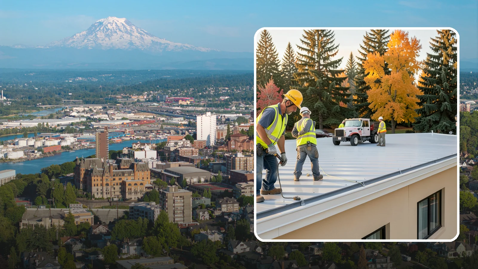 Municipal Roof Inspection in Tacoma, Pierce County, WA - Document roof condition and remaining service life to guide capital planning and warranty compliance decisions.