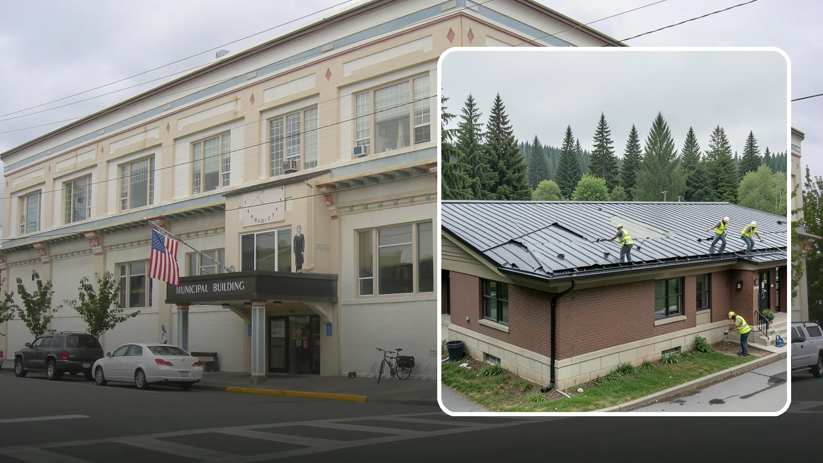 Municipal Roof Repair in Anacortes, Skagit County, WA - Repair leaks, flashing failures, and storm damage on public building roofs before they threaten interiors and assets.