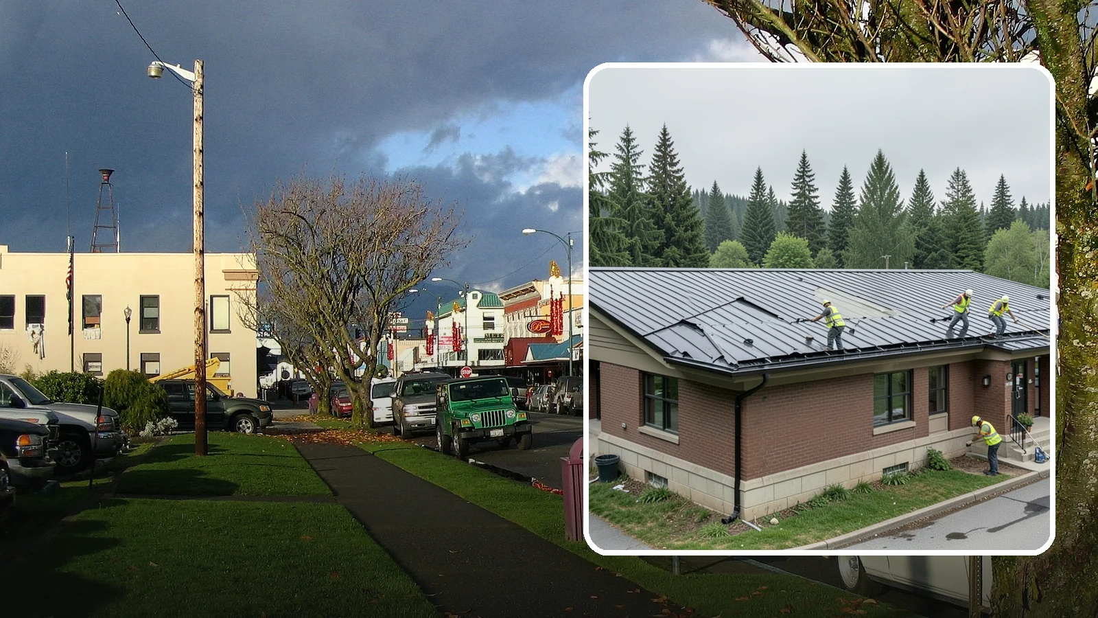 Municipal Roof Repair in Arlington, Snohomish County, WA - Repair leaks, flashing failures, and storm damage on public building roofs before they threaten interiors and assets.