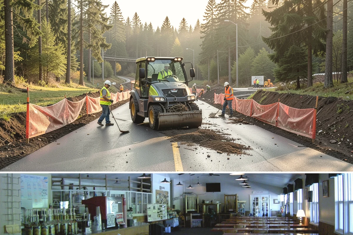 Municipal Roof Repair in Black Diamond, King County, WA - Dry-weather windows allow proper adhesion and curing, though we respond to active leaks in any season.