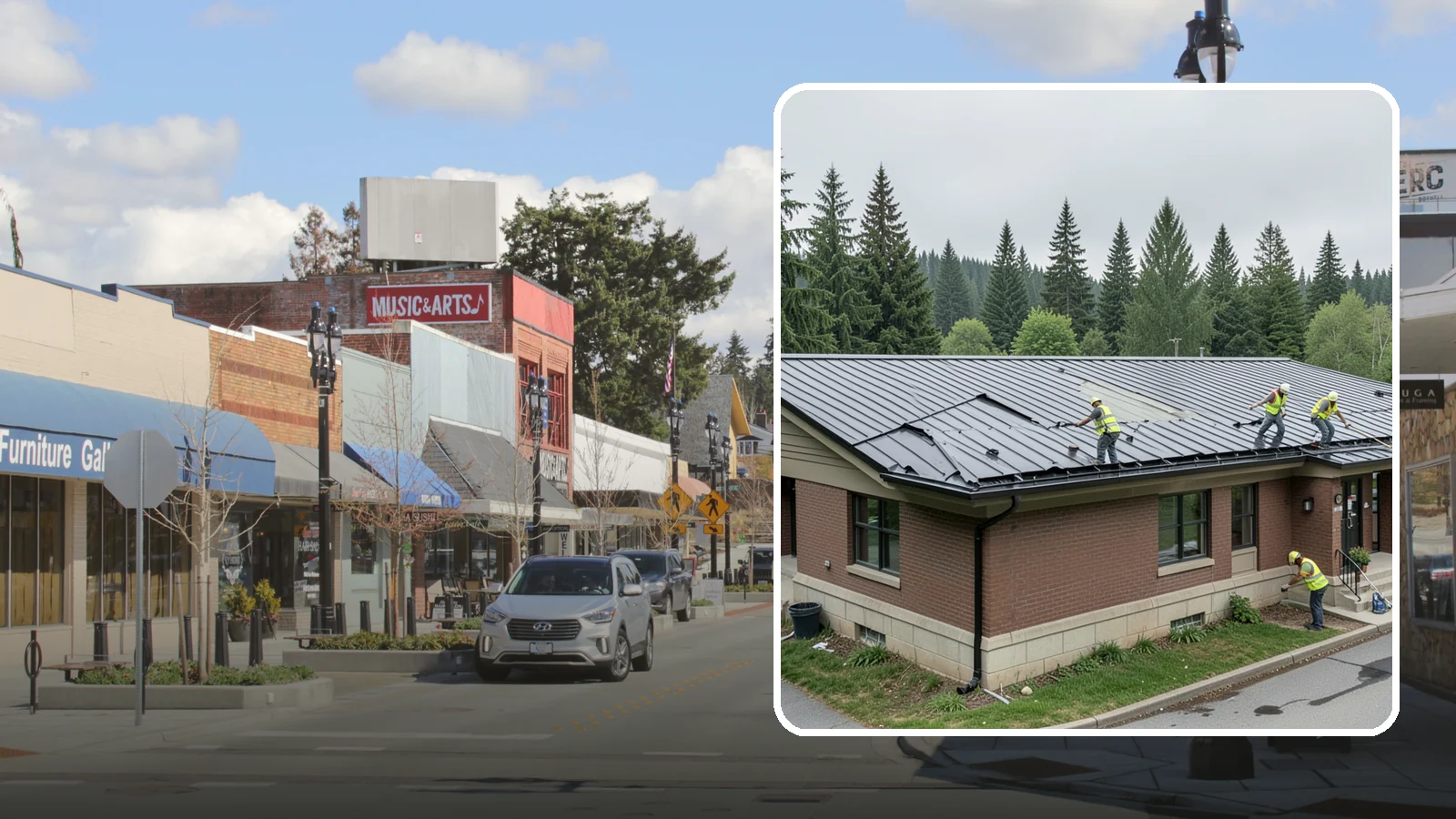 Municipal Roof Repair in Bothell, King County, WA - Repair leaks, flashing failures, and storm damage on public building roofs before they threaten interiors and assets.