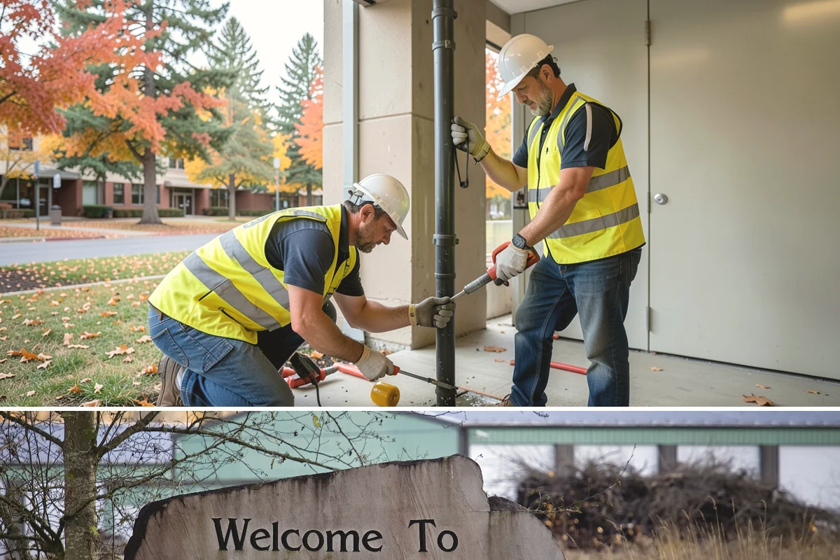 Municipal Roof Repair in Buckley, Pierce County, WA - Dry-weather windows allow proper adhesion and curing, though we respond to active leaks in any season.
