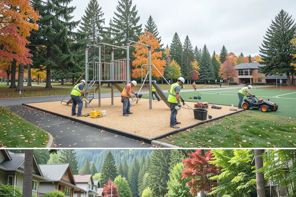 Municipal Roof Repair in Darrington, Snohomish County, WA - Dry-weather windows allow proper adhesion and curing, though we respond to active leaks in any season.