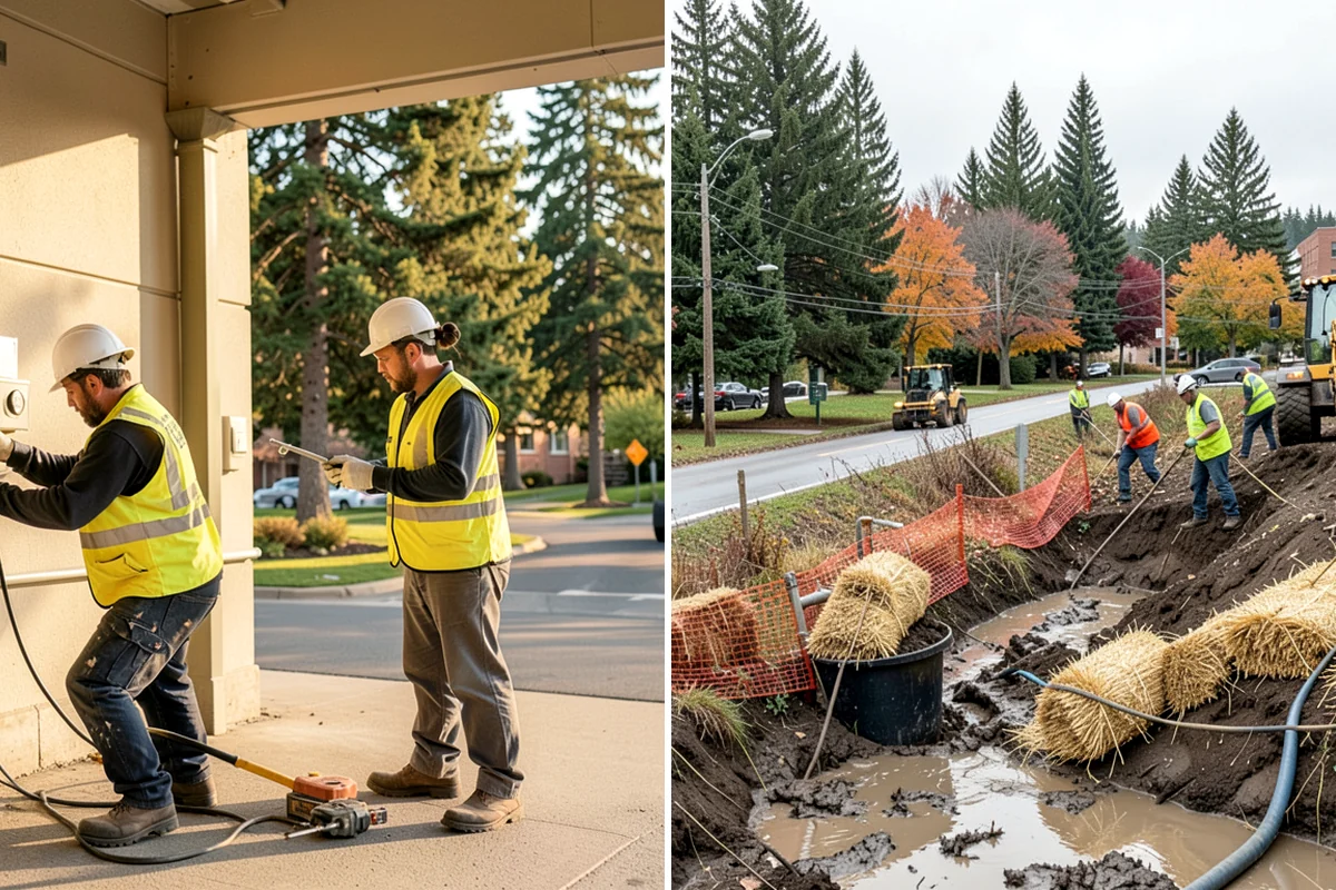 Municipal Roof Repair in DuPont, Pierce County, WA - Leak investigation and moisture-source diagnosis