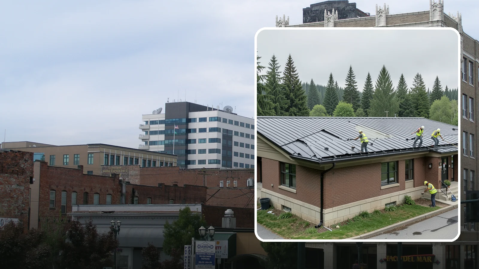 Municipal Roof Repair in Everett, Snohomish County, WA - Repair leaks, flashing failures, and storm damage on public building roofs before they threaten interiors and assets.