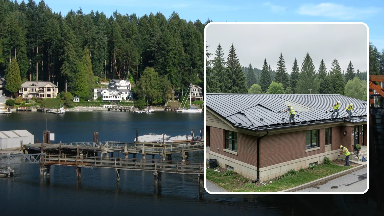 Municipal Roof Repair in Gig Harbor, Pierce County, WA - Repair leaks, flashing failures, and storm damage on public building roofs before they threaten interiors and assets.