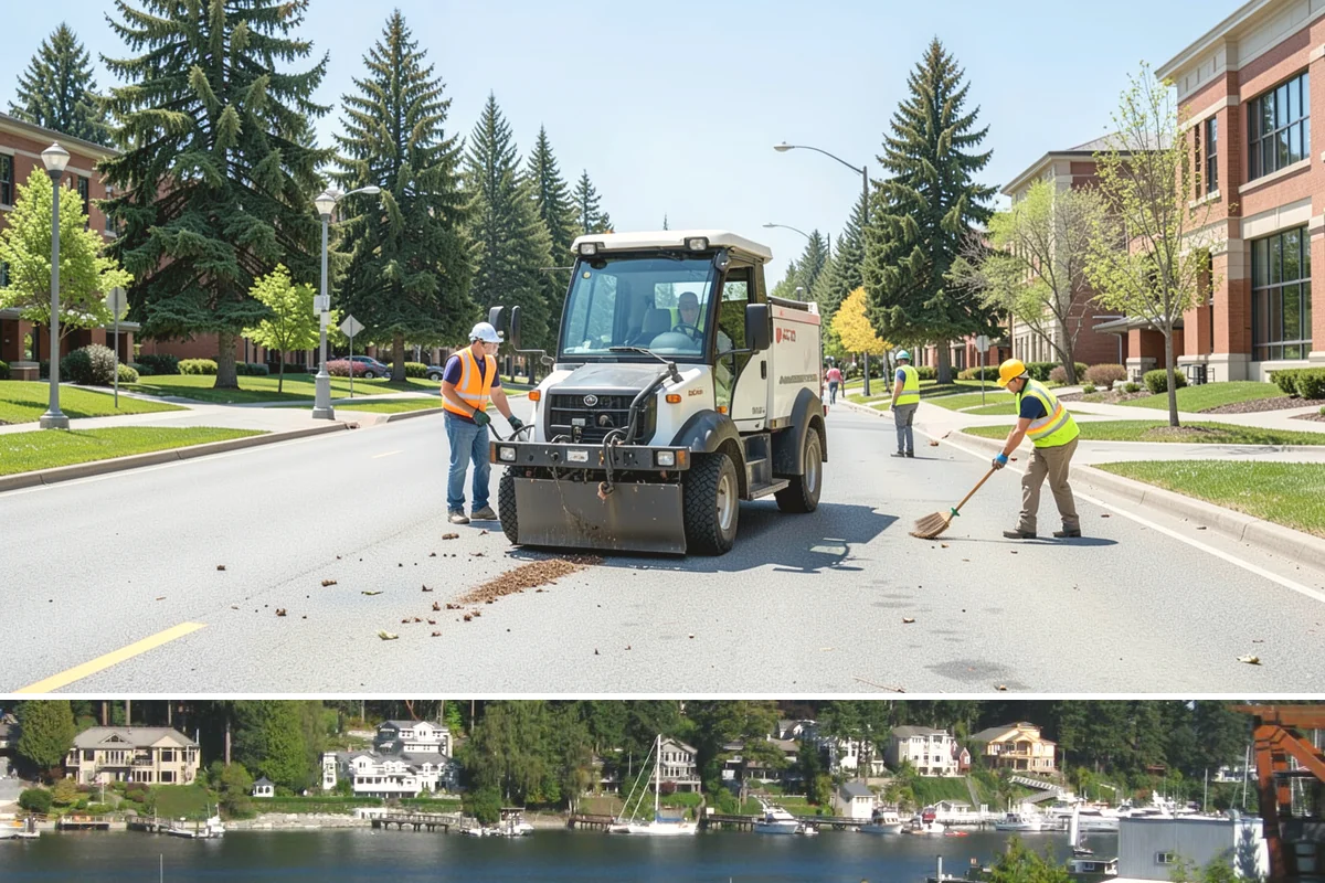 Municipal Roof Repair in Gig Harbor, Pierce County, WA - Dry-weather windows allow proper adhesion and curing, though we respond to active leaks in any season.