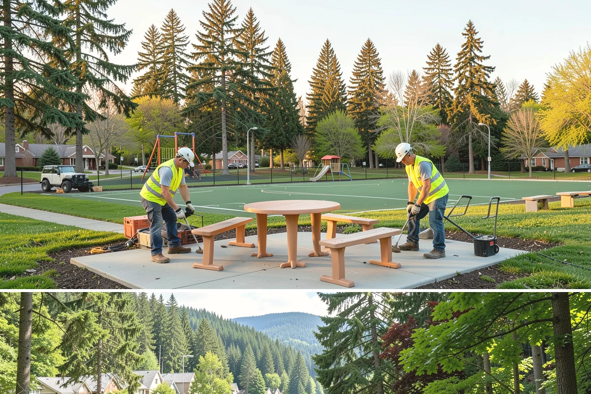 Municipal Roof Repair in Lake Forest Park, King County, WA - Dry-weather windows allow proper adhesion and curing, though we respond to active leaks in any season.
