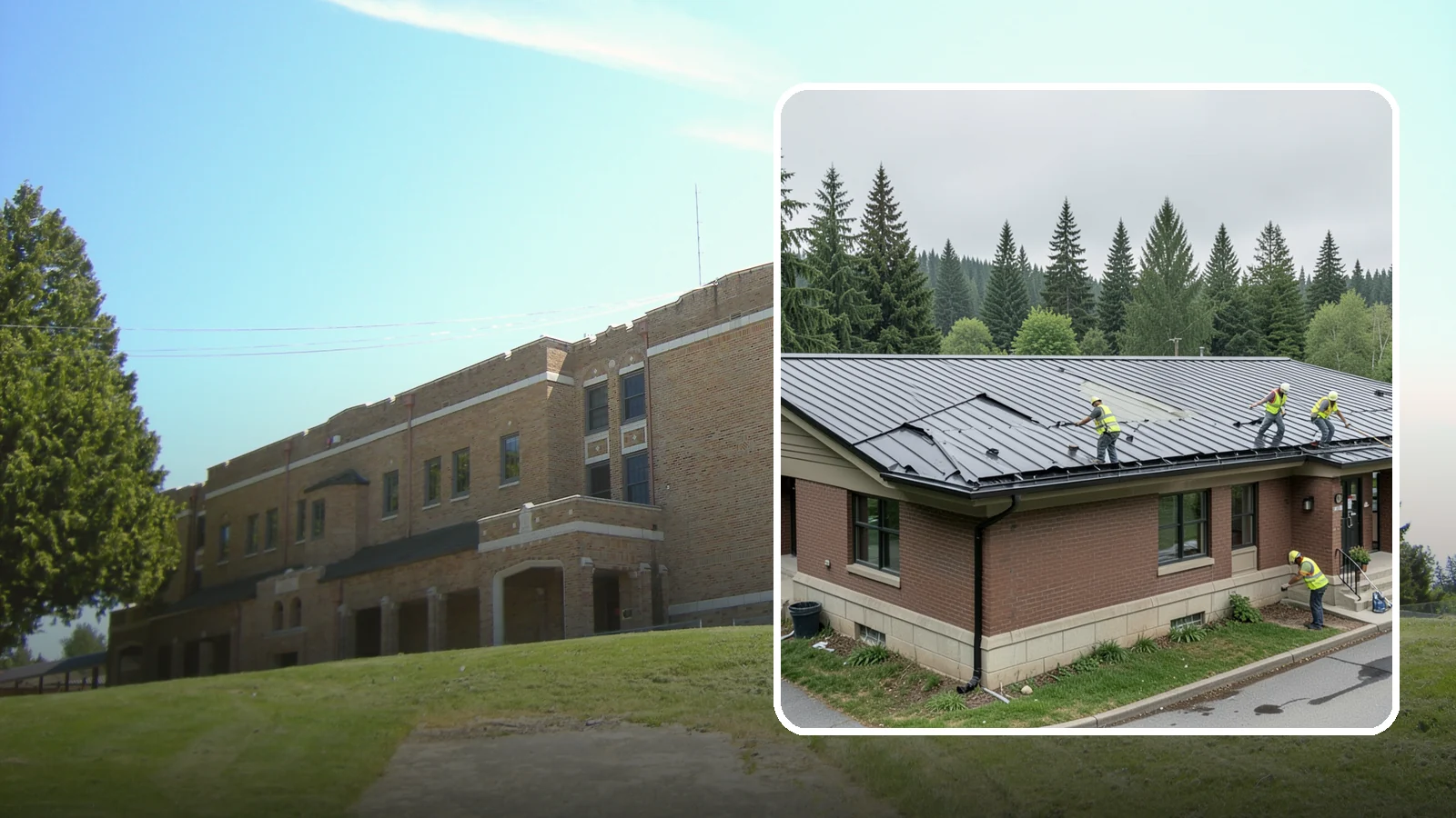 Municipal Roof Repair in Maple Valley, King County, WA - Repair leaks, flashing failures, and storm damage on public building roofs before they threaten interiors and assets.