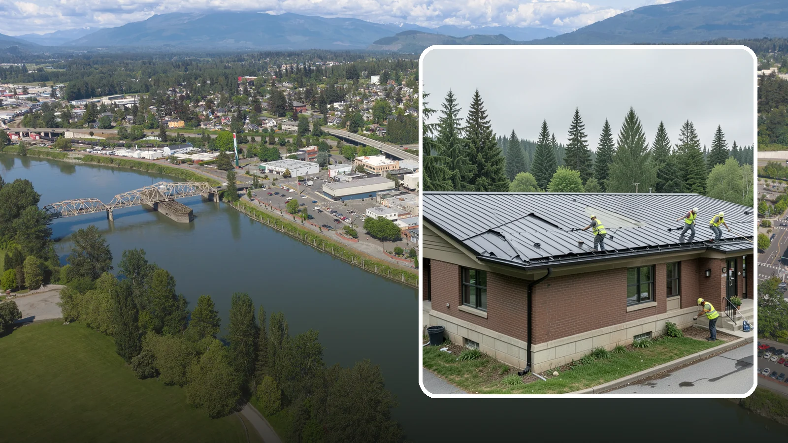 Municipal Roof Repair in Mount Vernon, Skagit County, WA - Repair leaks, flashing failures, and storm damage on public building roofs before they threaten interiors and assets.