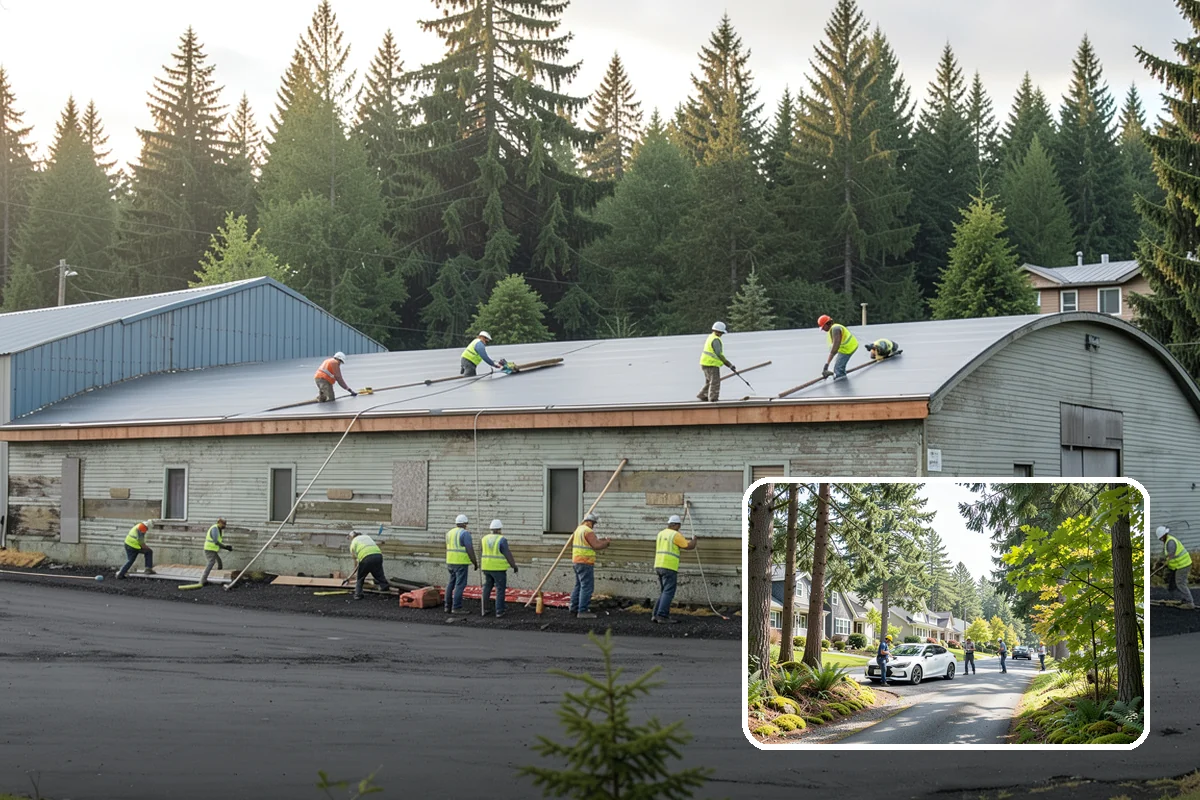 Municipal Roof Repair in Normandy Park, King County, WA - Stops active leaks before they damage interiors and records
