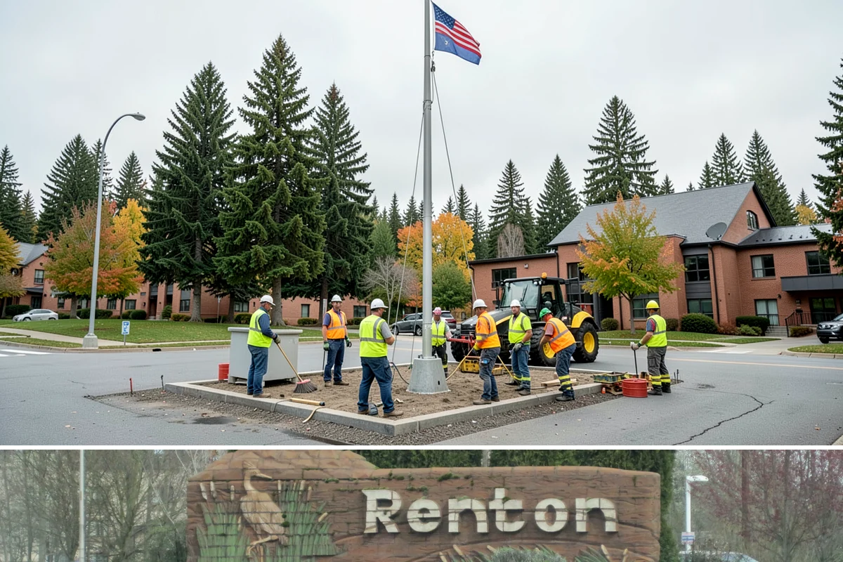 Municipal Roof Repair in Renton, King County, WA - Dry-weather windows allow proper adhesion and curing, though we respond to active leaks in any season.