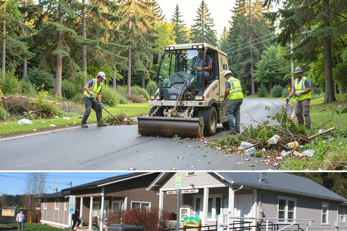Municipal Roof Repair in South Prairie, Pierce County, WA - Dry-weather windows allow proper adhesion and curing, though we respond to active leaks in any season.