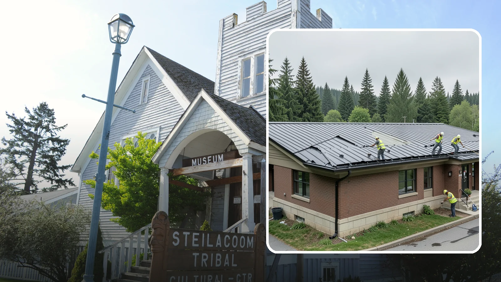Municipal Roof Repair in Steilacoom, Pierce County, WA - Repair leaks, flashing failures, and storm damage on public building roofs before they threaten interiors and assets.