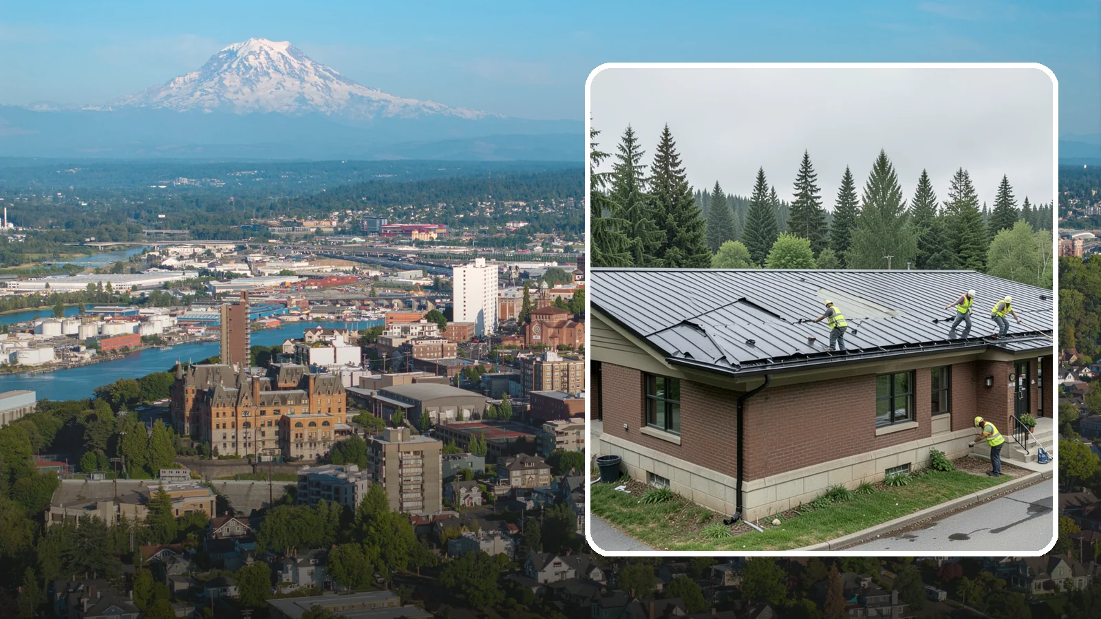 Municipal Roof Repair in Tacoma, Pierce County, WA - Repair leaks, flashing failures, and storm damage on public building roofs before they threaten interiors and assets.