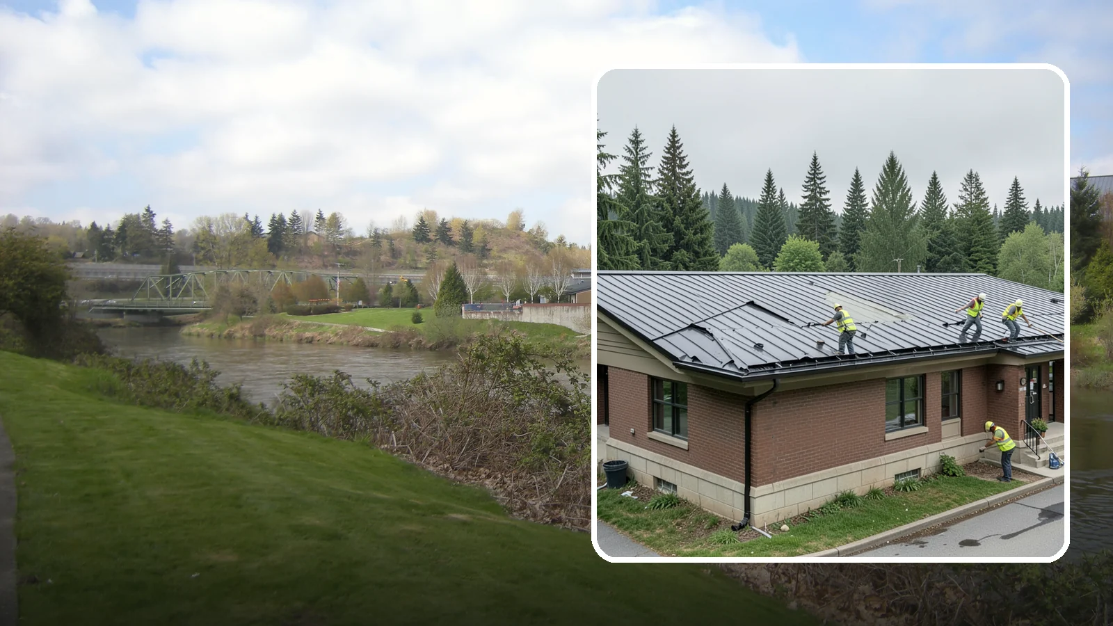 Municipal Roof Repair in Tukwila, King County, WA - Repair leaks, flashing failures, and storm damage on public building roofs before they threaten interiors and assets.