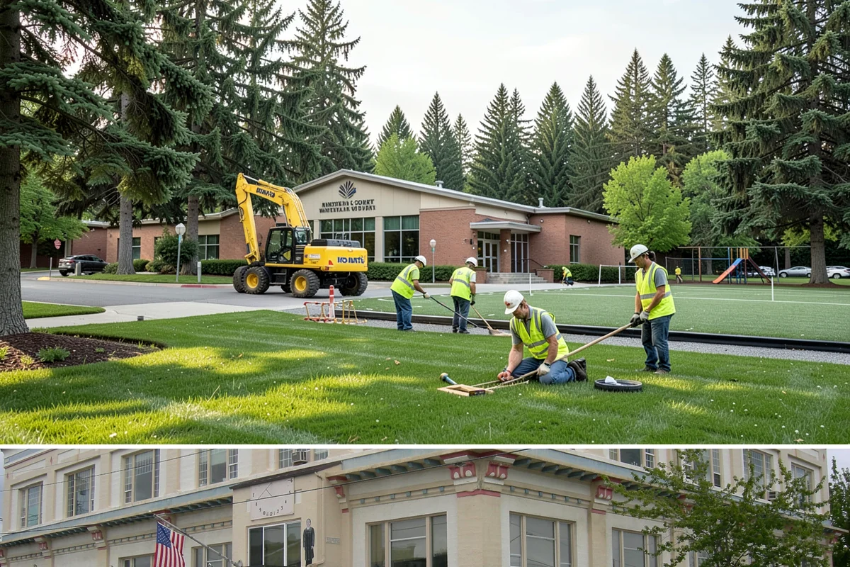 Municipal Roof Replacement in Anacortes, Skagit County, WA - Roof replacement is scheduled for the dry season to protect exposed decks during tear-off and installation.