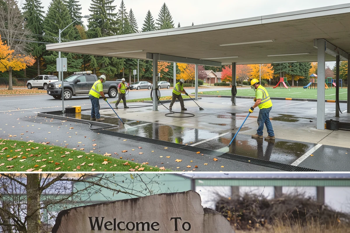 Municipal Roof Replacement in Buckley, Pierce County, WA - Roof replacement is scheduled for the dry season to protect exposed decks during tear-off and installation.