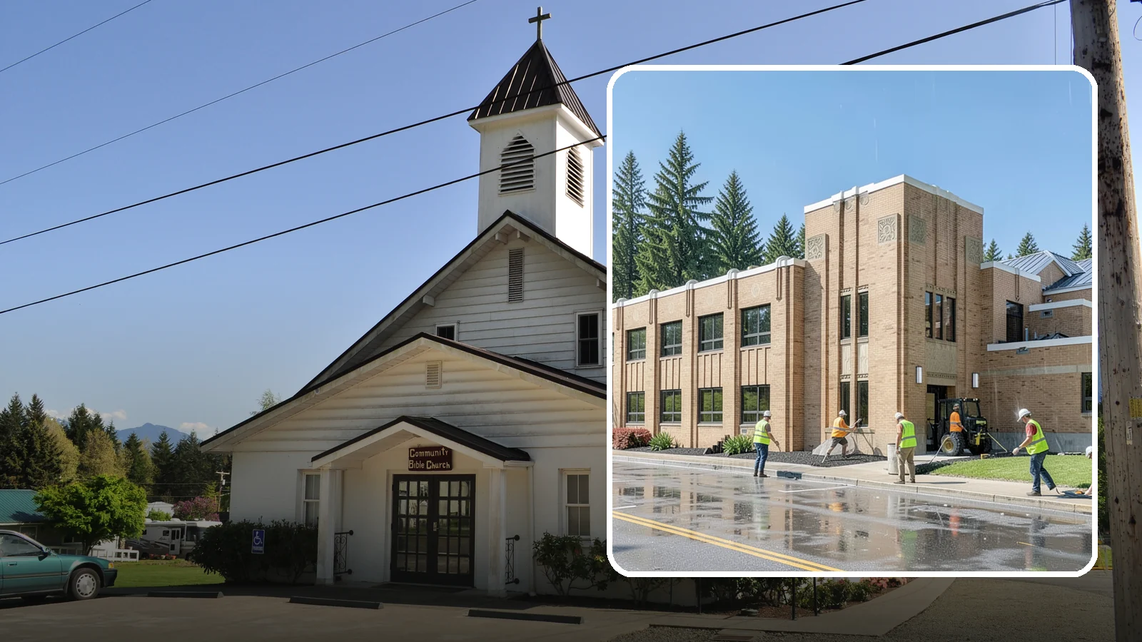 Municipal Roof Replacement in Concrete, Skagit County, WA - Replace end-of-life roofs on public buildings with durable systems engineered for the Pacific Northwest climate.