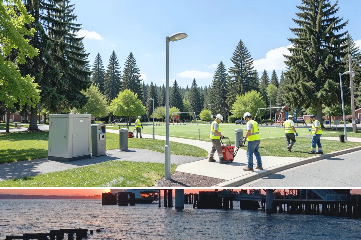 Municipal Roof Replacement in Edmonds, Snohomish County, WA - Roof replacement is scheduled for the dry season to protect exposed decks during tear-off and installation.