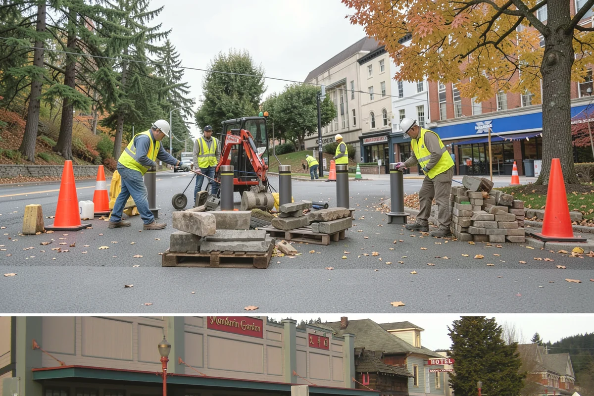 Municipal Roof Replacement in Issaquah, King County, WA - Roof replacement is scheduled for the dry season to protect exposed decks during tear-off and installation.
