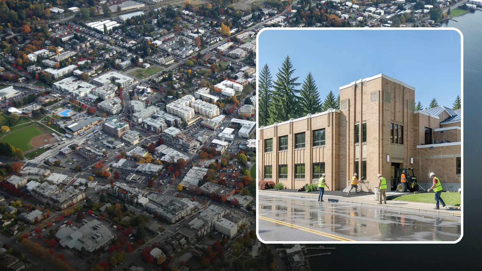 Municipal Roof Replacement in Kirkland, King County, WA - Replace end-of-life roofs on public buildings with durable systems engineered for the Pacific Northwest climate.