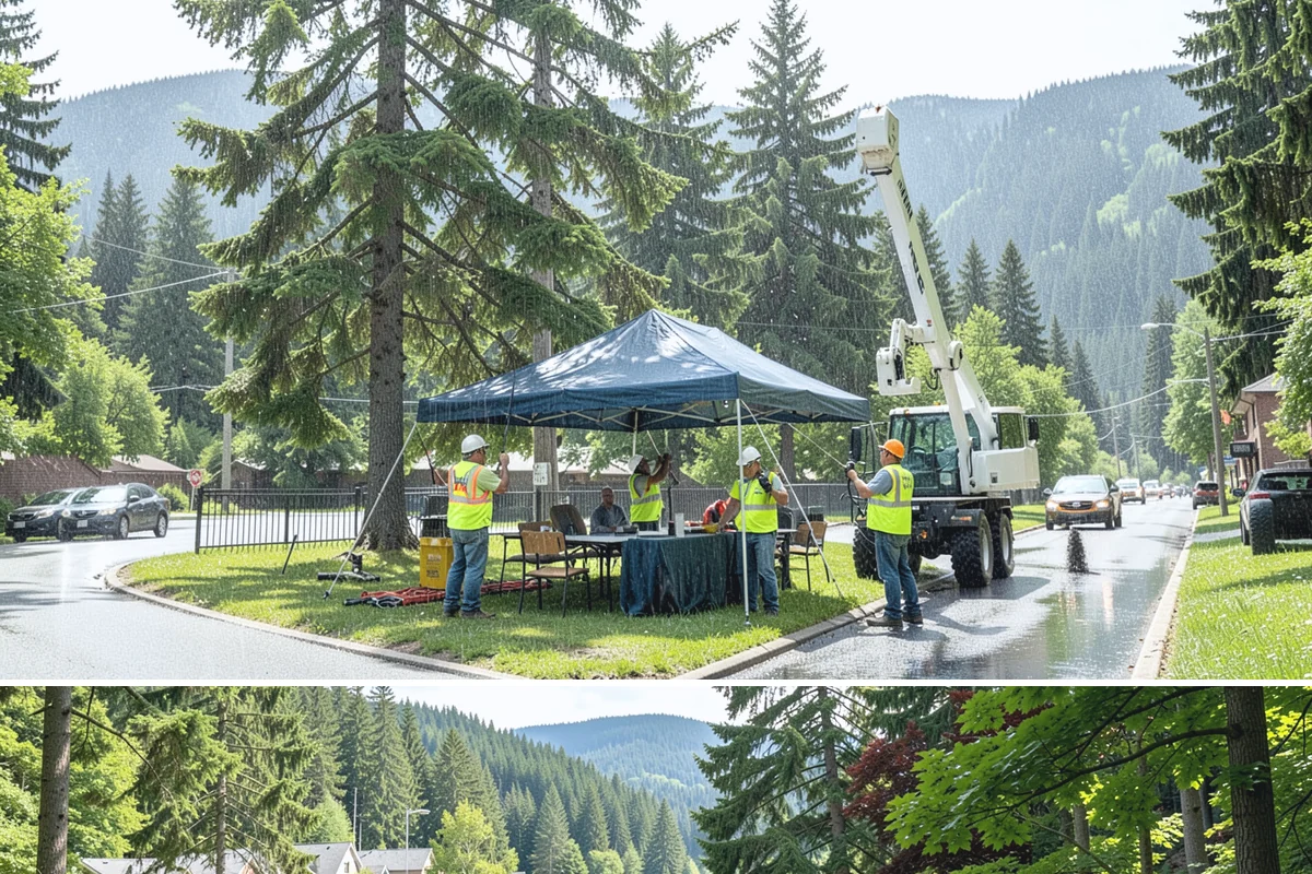 Municipal Roof Replacement in Lake Forest Park, King County, WA - Roof replacement is scheduled for the dry season to protect exposed decks during tear-off and installation.