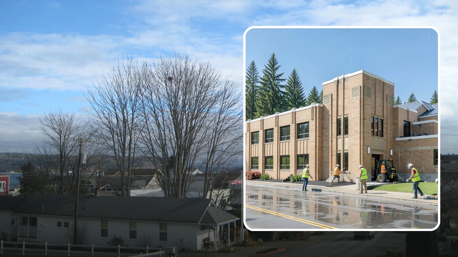 Municipal Roof Replacement in Langley, Island County, WA - Replace end-of-life roofs on public buildings with durable systems engineered for the Pacific Northwest climate.