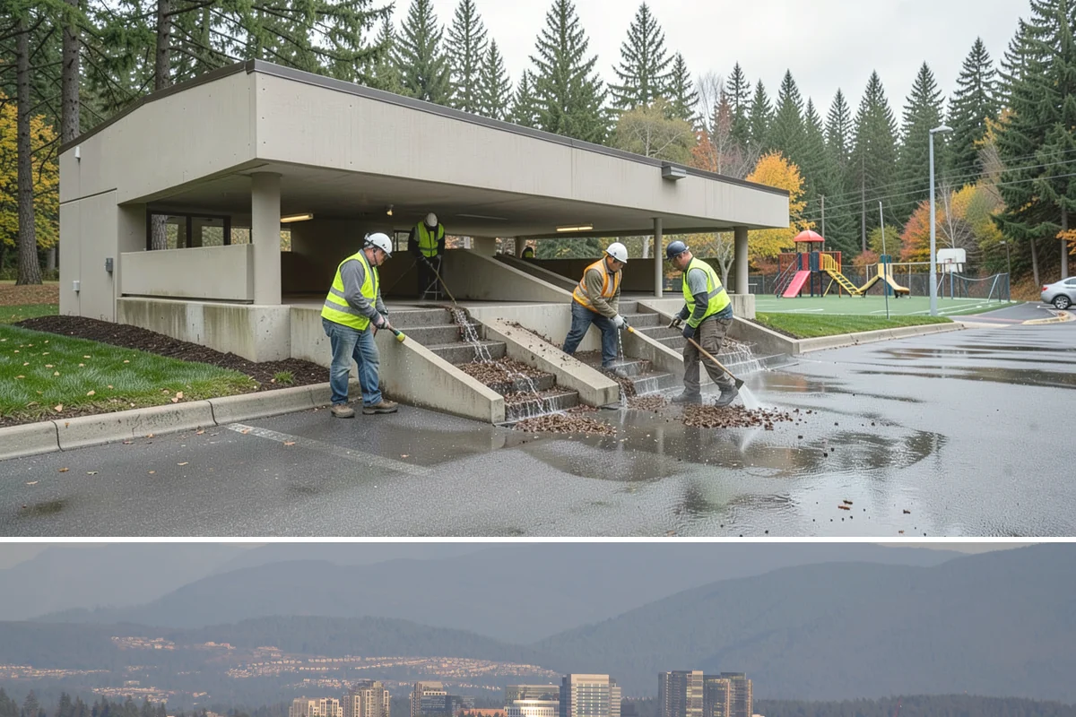 Municipal Roof Replacement in Medina, King County, WA - Roof replacement is scheduled for the dry season to protect exposed decks during tear-off and installation.