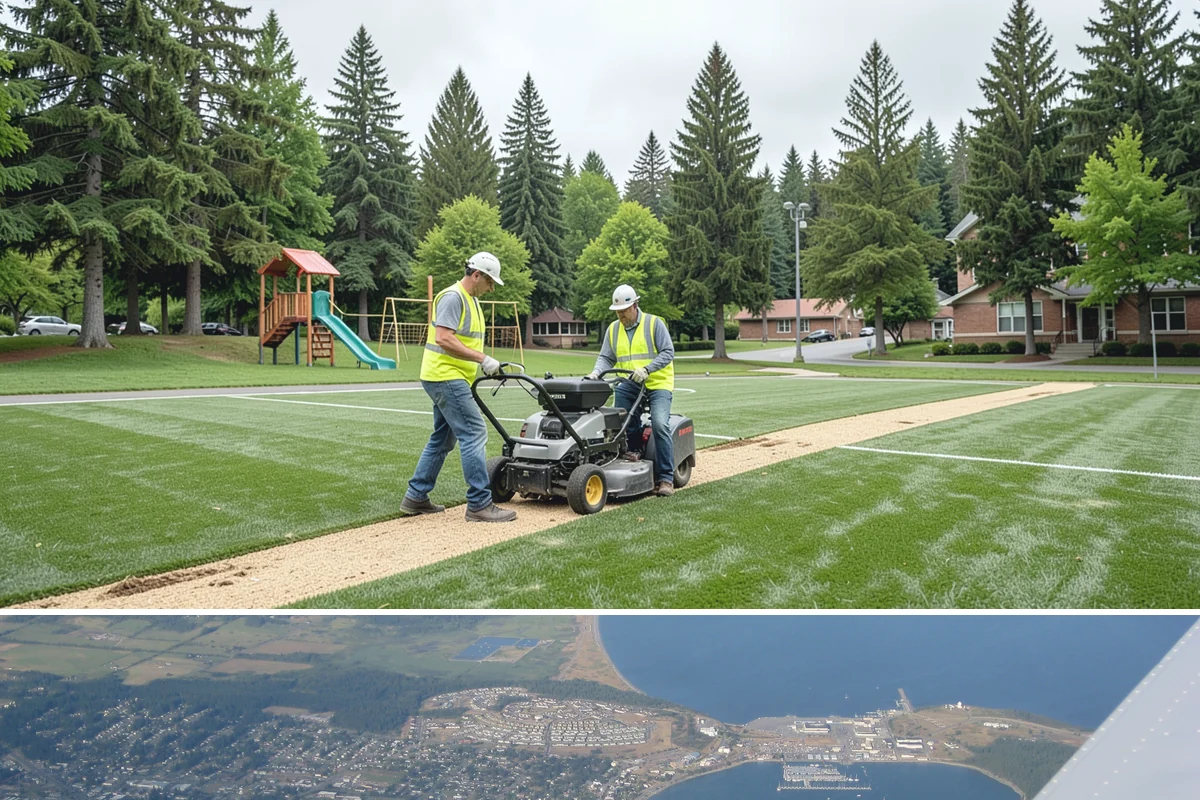 Municipal Roof Replacement in Oak Harbor, Island County, WA - Roof replacement is scheduled for the dry season to protect exposed decks during tear-off and installation.