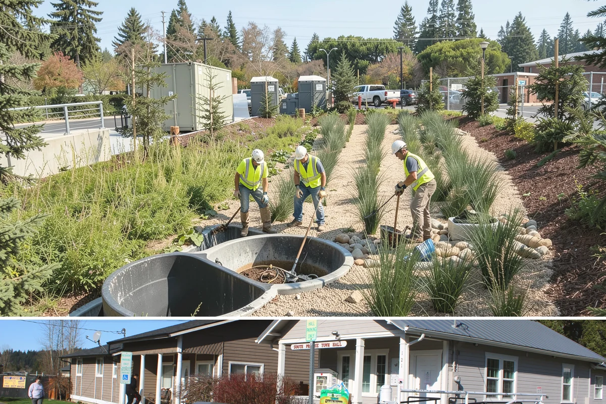 Municipal Roof Replacement in South Prairie, Pierce County, WA - Roof replacement is scheduled for the dry season to protect exposed decks during tear-off and installation.