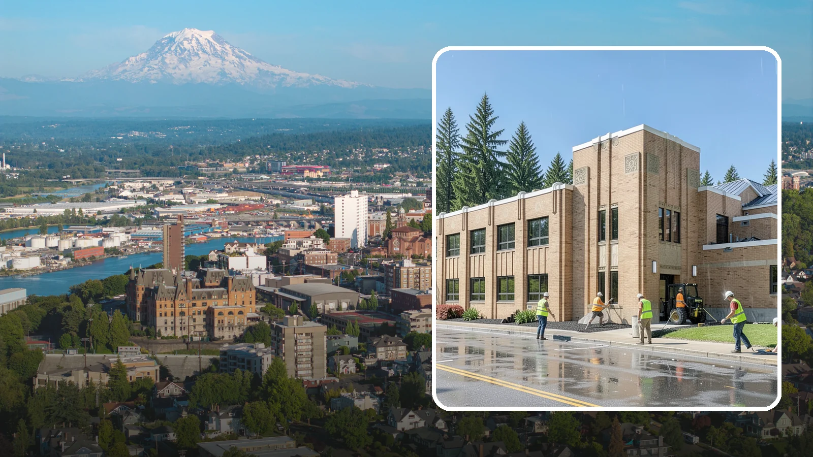 Municipal Roof Replacement in Tacoma, Pierce County, WA - Replace end-of-life roofs on public buildings with durable systems engineered for the Pacific Northwest climate.
