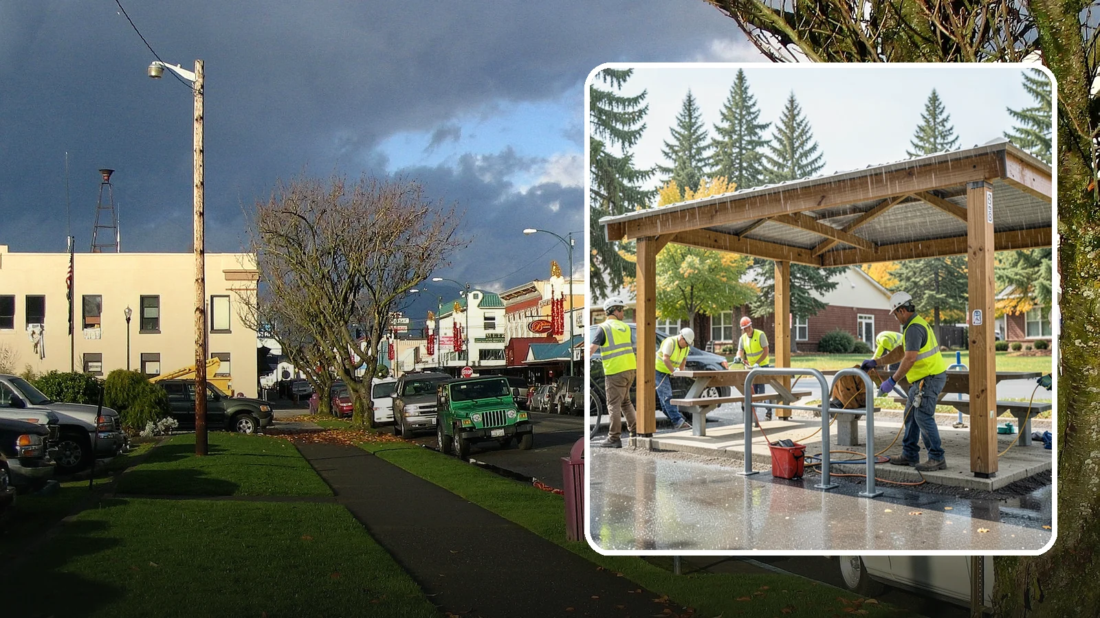 Municipal Shelter Construction in Arlington, Snohomish County, WA - Construct picnic shelters, pavilions, and covered structures that expand usable public gathering space year-round.
