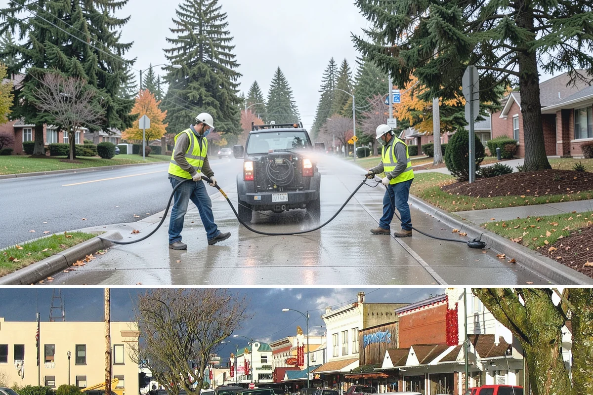 Municipal Shelter Construction in Arlington, Snohomish County, WA - Dry-season scheduling protects slab pours and framing from the delays wet weather imposes on structural work.