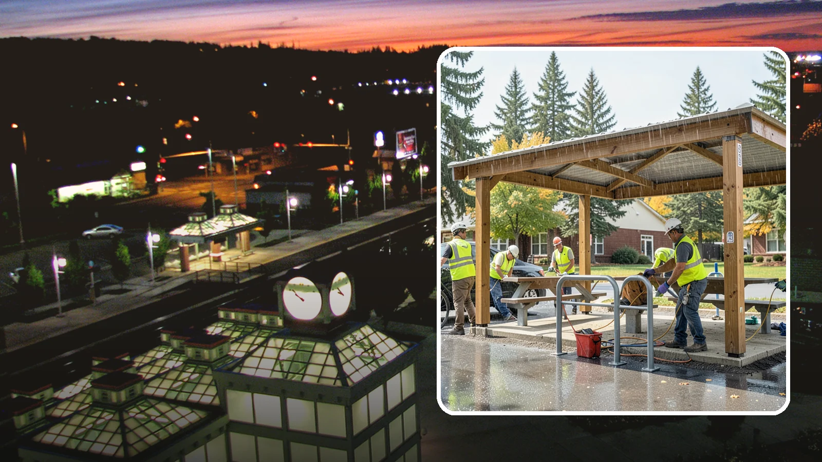 Municipal Shelter Construction in Auburn, King County, WA - Construct picnic shelters, pavilions, and covered structures that expand usable public gathering space year-round.