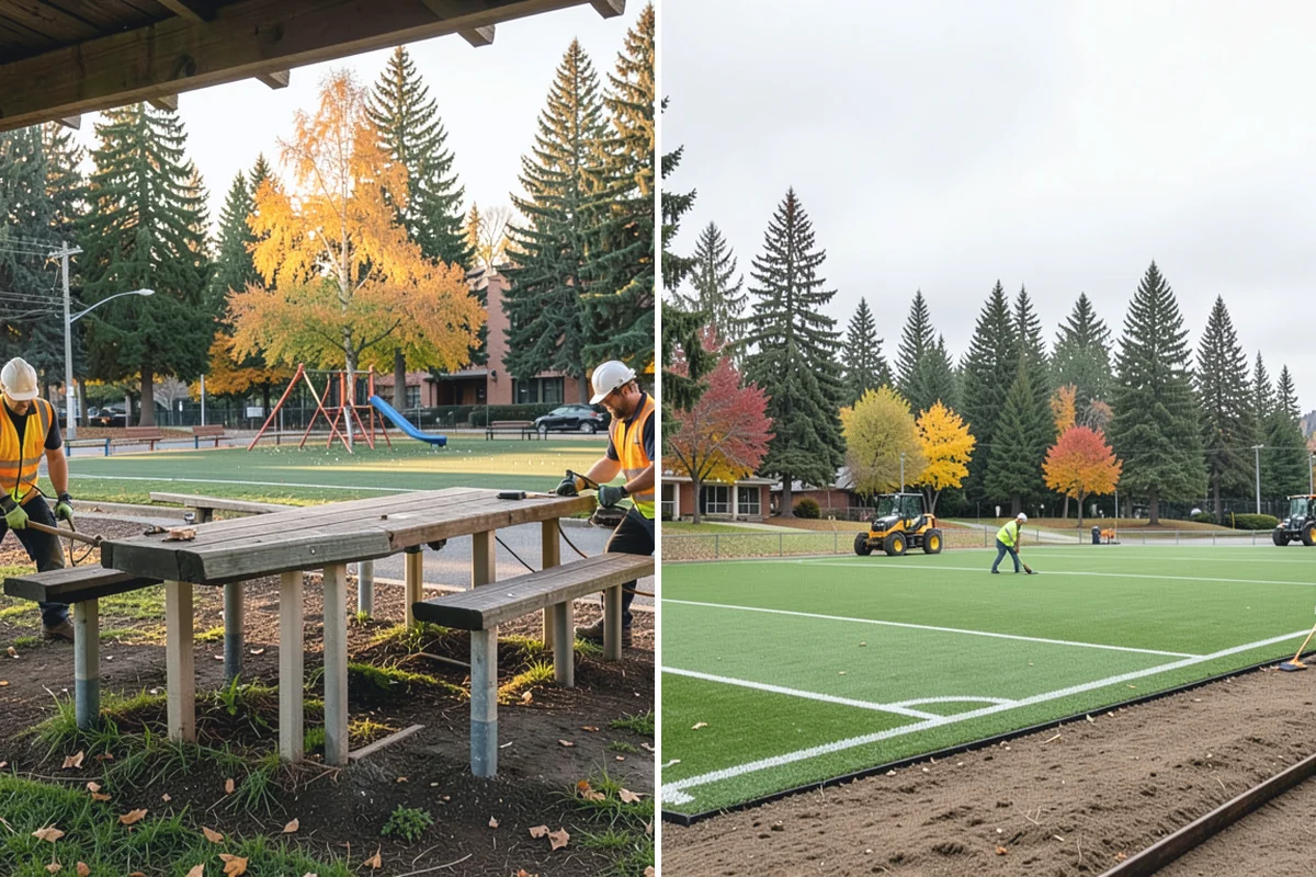 Municipal Shelter Construction in Auburn, King County, WA - Foundation and pad design with site drainage review