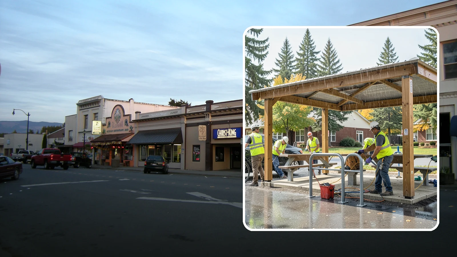 Municipal Shelter Construction in Burlington, Skagit County, WA - Construct picnic shelters, pavilions, and covered structures that expand usable public gathering space year-round.