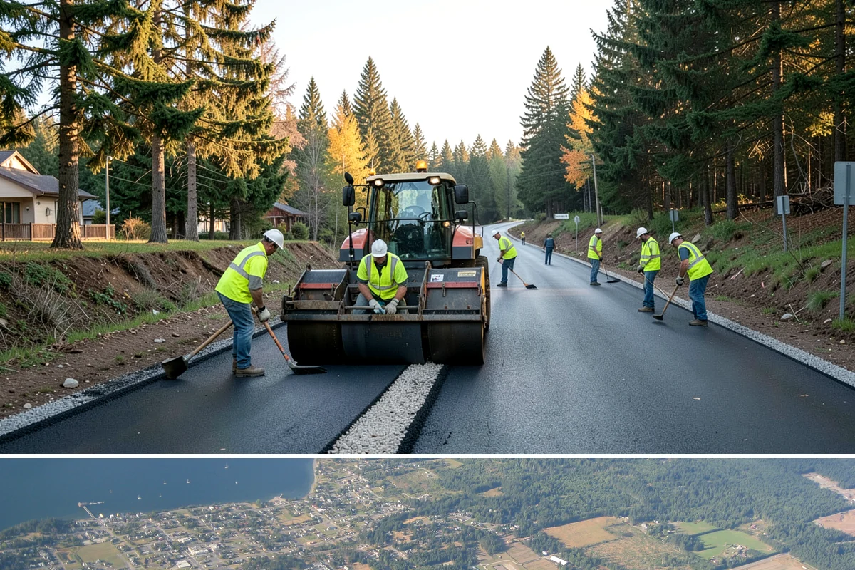 Municipal Shelter Construction in Coupeville, Island County, WA - Dry-season scheduling protects slab pours and framing from the delays wet weather imposes on structural work.