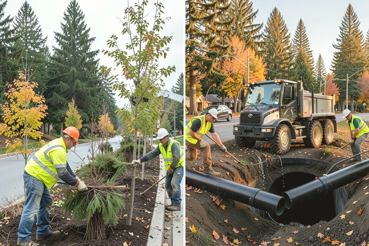 Municipal Shelter Construction in Duvall, King County, WA - Foundation and pad design with site drainage review