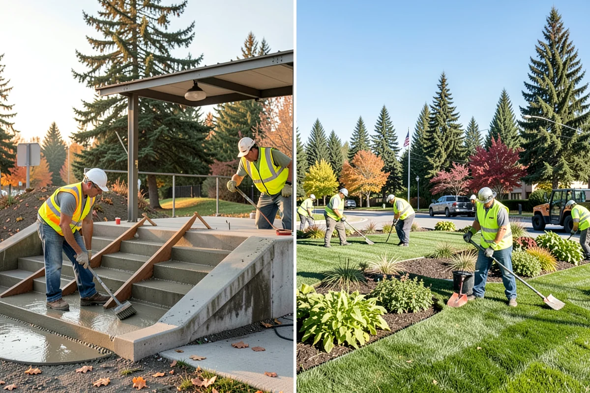 Municipal Shelter Construction in Enumclaw, King County, WA - Foundation and pad design with site drainage review