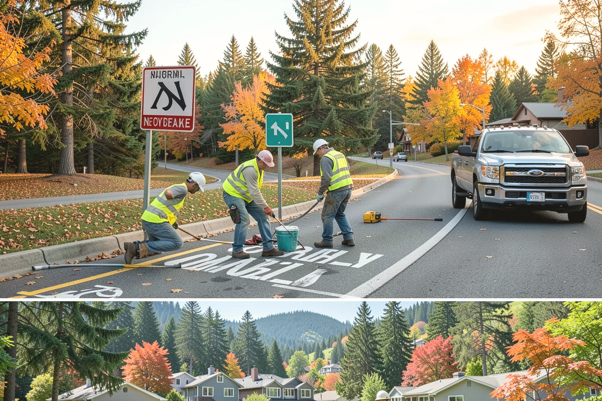 Municipal Shelter Construction in Fircrest, Pierce County, WA - Dry-season scheduling protects slab pours and framing from the delays wet weather imposes on structural work.
